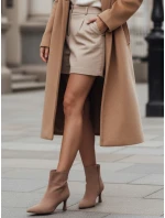 Dámské semišové béžové boty FashionStreet ZY1166 Dámské semišové béžové boty FashionStreet ZY1166