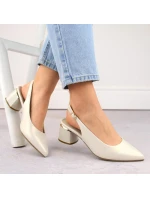 Sergio Leone W SK439B perleťové elegantní plné sandály