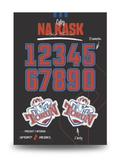 Obtisky na helmu KHT Torun SREBCYFRY