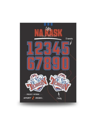 Obtisky na helmu KHT Torun SREBCYFRY