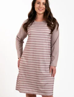 Italská móda Oda long barva:print/cappuccino