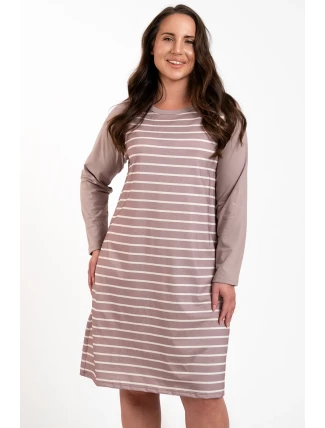 Italská móda Oda long barva:print/cappuccino