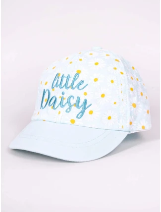 Dětská kšiltovka CZD-0567G-A100 sv. modrá s kytičkami - YoClub Dětská kšiltovka CZD-0567G-A100 sv. modrá s kytičkami - YoClub