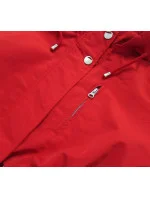 Oboustranná červená-moro dámská bunda parka s kapucí (XW665X) Oboustranná červená-moro dámská bunda parka s kapucí (XW665X)