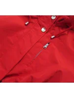 Oboustranná červená-moro dámská bunda parka s kapucí (XW665X) Oboustranná červená-moro dámská bunda parka s kapucí (XW665X)