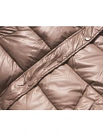 Krátká péřová bunda světle hnědá (d2-3831-305) Krátká péřová bunda světle hnědá (d2-3831-305)