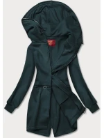 Tmavě zelená vypasovaná dámská mikina (AMG-17)