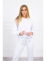 Souprava mikiny s kapucí bílá Souprava mikiny s kapucí bílá