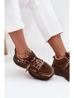 Dámské sportovní tenisky s dvojím šněrováním čokoládové Annelie Dámské sportovní tenisky s dvojím šněrováním čokoládové Annelie