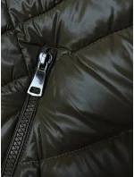 Dámská prošívaná zimní bunda v khaki barvě (V776G) Dámská prošívaná zimní bunda v khaki barvě (V776G)