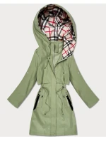 Lekka parka damska na podszewce Goodlookin khaki (KK60407-5#)