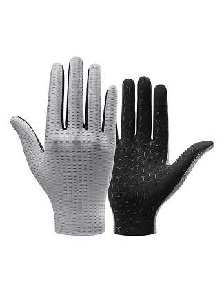 Prodyšné cyklistické rukavice Rockbros, plné, velikost: S - šedé