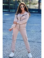Set 3 v 1 mikina + top + kalhoty světle béžová Set 3 v 1 mikina + top + kalhoty světle béžová