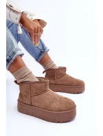 Kůže Sněhové Boty Na Platformě Tmavě Hnědé Corcoran Kůže Sněhové Boty Na Platformě Tmavě Hnědé Corcoran