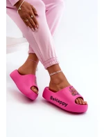 Lehké Dámské Žabky Na Hrubé Podrážce S Medvědem Pěnové Fuksie Serefina Lehké Dámské Žabky Na Hrubé Podrážce S Medvědem Pěnové Fuksie Serefina