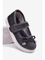 Dětské Baletky S Mašlí Černé Amirinas