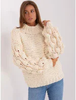 Jumper AT SW 2382.97P světle béžová