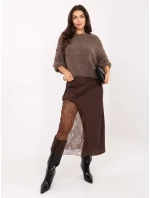 Sukně MI SD 3287.36 hnědá