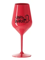 VÍNOSAURUS - červená nerozbitná sklenice na víno 470 ml