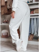Dámské široké tepláky DRESMOOD PREMIUM světle šedé FashionStreet UY2685