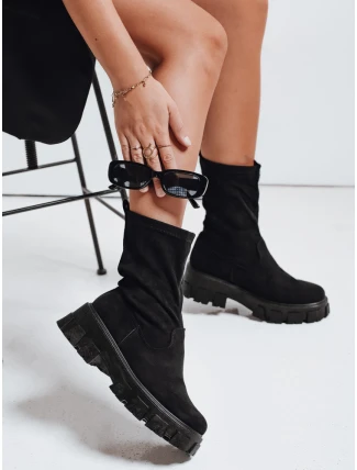 Dámské boty na platformě černé FashionStreet ZY1135