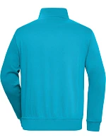 Daiber JN 831 Pracovní mikina s 1/4 zipem 02.0831 turquoise Daiber JN 831 Pracovní mikina s 1/4 zipem 02.0831 turquoise