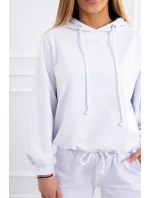 Souprava mikiny s kapucí bílá Souprava mikiny s kapucí bílá