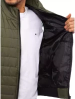 Pánská prošívaná zelená vesta FashionStreet TX4019 Pánská prošívaná zelená vesta FashionStreet TX4019