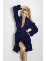 Dámský župan Diana short dark blue - DKAREN