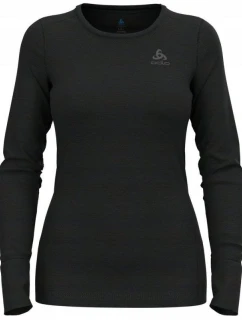 Odlo BL TOP crew neck l/s MERINO 200 dámské tričko velikost M Black
