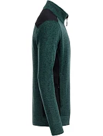 Daiber JN 862 Pánská pracovní bunda pletený fleece - Strong 02.0862 dark green melange/black Daiber JN 862 Pánská pracovní bunda pletený fleece - Strong 02.0862 dark green melange/black