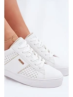 Dámské perforované tenisky Big Star TT274291 Bílé