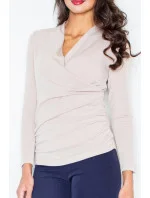 Dámský svetr M247 béžový - Figl