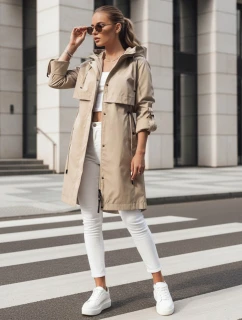 NOCITO FashionStreet dámská přechodná bunda typu parka velbloudí barvy TY4202