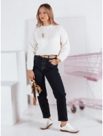 Dámské džínové kalhoty mom fit STRAIGHTY tmavě modré FashionStreet UY2390 Dámské džínové kalhoty mom fit STRAIGHTY tmavě modré FashionStreet UY2390