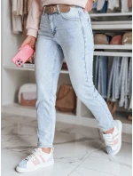 Dámské džínové kalhoty slim fit s páskem NEOPASS modré FashionStreet UY2680 Dámské džínové kalhoty slim fit s páskem NEOPASS modré FashionStreet UY2680
