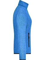 Daiber JN 761 Dámská pletená fleecová bunda 02.0761 royal melange/red