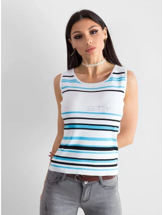 Dámský top AT TP 5038.28P bílý a modrý Dámský top AT TP 5038.28P bílý a modrý