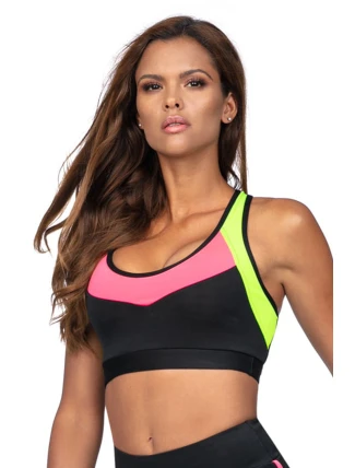 Dámská sportovní podprsenka TOP Reviver L5177/0 Černá mix - Lorin