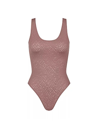 Dámské body ZERO Feel Bliss Body - BROWN - hnědé 1141 - SLOGGI