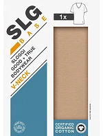 SLG Base V Neck Shirt - Smoked Sand - SLOGGI Smoked Sand - SLOGGI SLG Base V Neck Shirt - Smoked Sand - SLOGGI Smoked Sand - SLOGGI