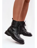 Kožené dámské workery s ozdobným detailem Maciejka K7180-01 Černé Kožené dámské workery s ozdobným detailem Maciejka K7180-01 Černé