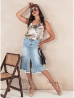 Sukně STELLIS modrá FashionStreet CY0384