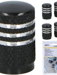 HLINÍKOVÉ ČEPIČKY VENTILŮ DUNLOP 4KS