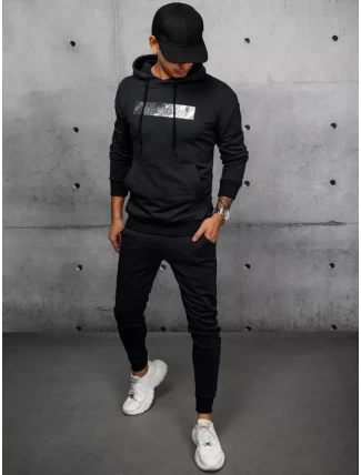 FashionStreet černá pánská tepláková souprava AX0694