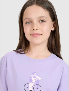 Dívčí tričko s potiskem 4F4FJRSS25TTSHF2645-52S