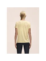 Dámské tričko Casall Soft Texture Tee, žluté Dámské tričko Casall Soft Texture Tee, žluté