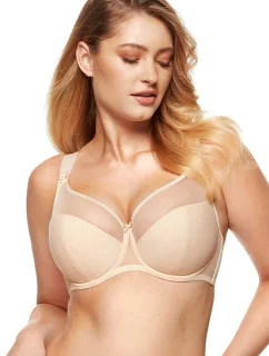 Dámská polovyztužená podprsenka Zara / B3 Béžová - Gorteks