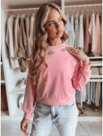 Dámská halenka s dlouhým rukávem a motýlem CRYSTALIA pink FashionStreet RY2768