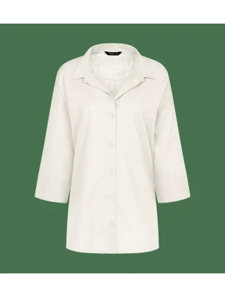 Summer Wear Boyfriend Shirt - SILK WHITE - TRIUMPH SILK WHITE - TRIUMPH